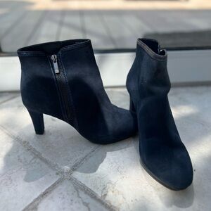 Anne Klein Navy Heel Boots